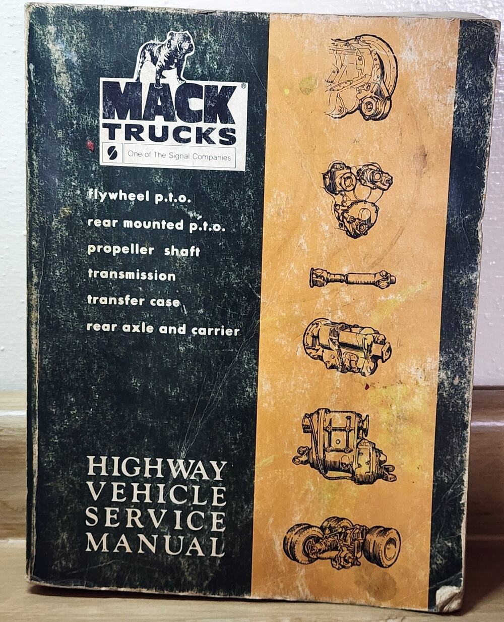 Original Mack Truck Highway Vehicle Service Manual 1980 TS 442 Repairs Illus